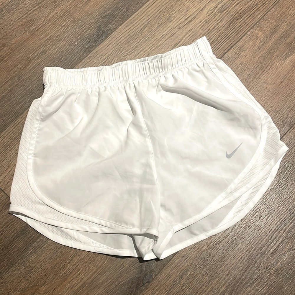 Nike White Running Shorts